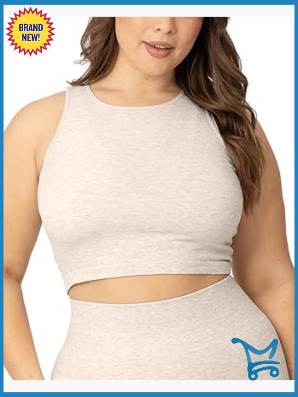 Longline Nursing Bra with Built-in Shelf Bra Soft Tank Style